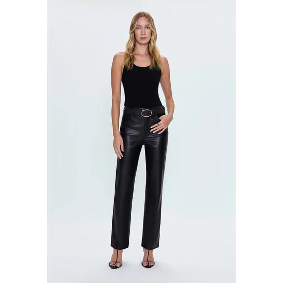 Pistola CASSIE SUPER HIGH RISE STRAIGHT  faux leather pants size 28 - Picture 1 of 11